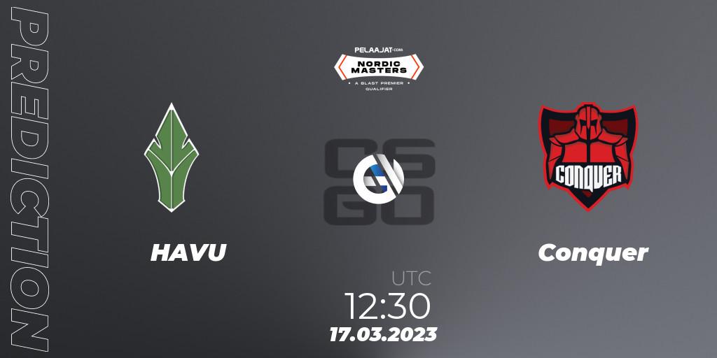 HAVU vs VISU: Betting TIp, Match Prediction. 17.03.2023 at 12:30. Counter-Strike (CS2), Pelaajat Nordic Masters Spring 2023 - BLAST Premier Qualifier