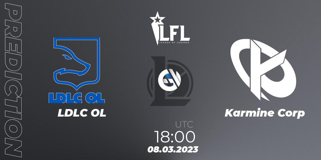 LDLC OL vs Karmine Corp: Betting TIp, Match Prediction. 08.03.23. LoL, LFL Spring 2023 - Group Stage