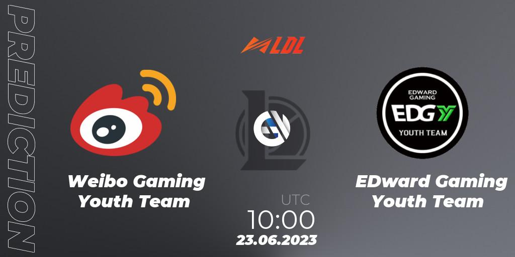 Weibo Gaming Youth Team vs EDward Gaming Youth Team: Betting TIp, Match Prediction. 23.06.23. LoL, LDL 2023 - Regular Season - Stage 3
