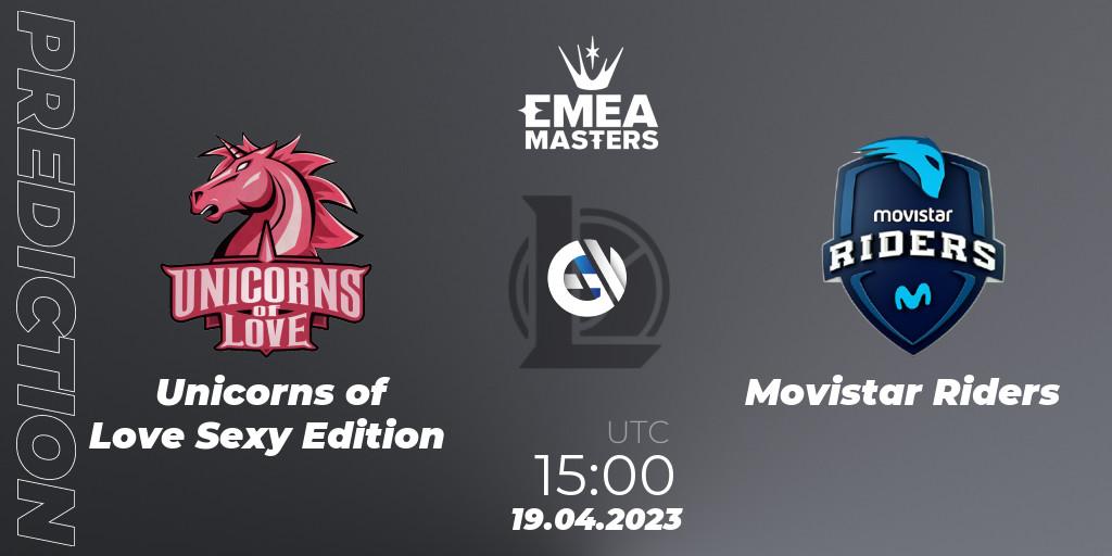 Unicorns of Love Sexy Edition vs Movistar Riders: Betting TIp, Match Prediction. 19.04.23. LoL, EMEA Masters Spring 2023 - Playoffs