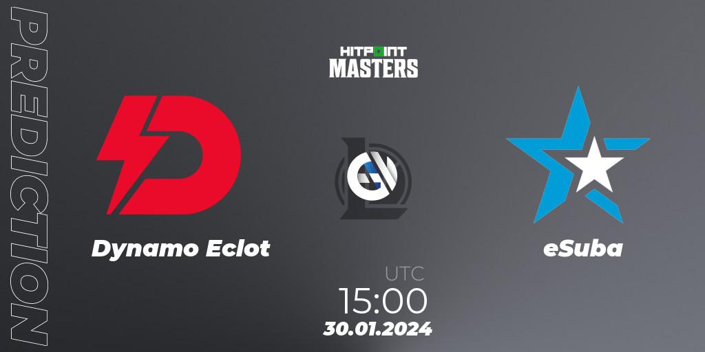 Dynamo Eclot vs eSuba: Betting TIp, Match Prediction. 30.01.24. LoL, Hitpoint Masters Spring 2024