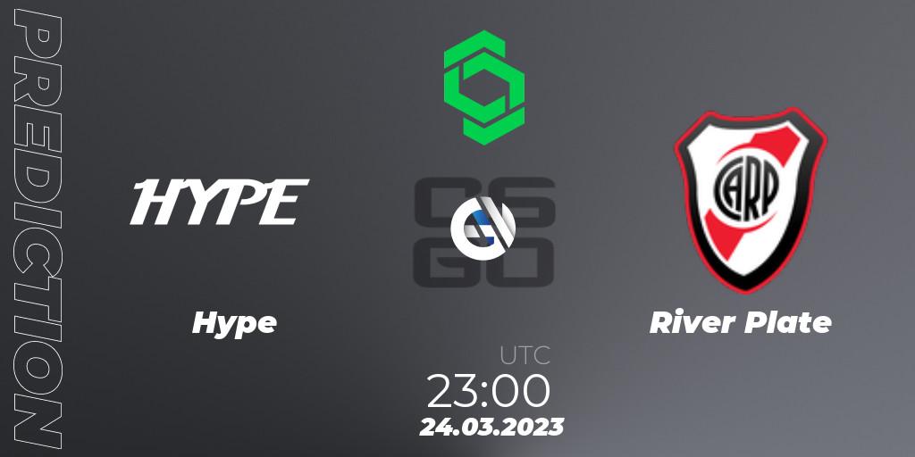 Hype vs River Plate: Betting TIp, Match Prediction. 24.03.23. CS2 (CS:GO), CCT South America Series #6: Closed Qualifier