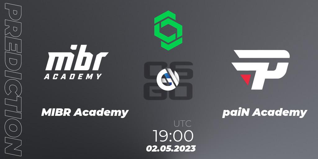 MIBR Academy vs paiN Academy: Betting TIp, Match Prediction. 02.05.2023 at 19:00. Counter-Strike (CS2), CCT South America Series #7