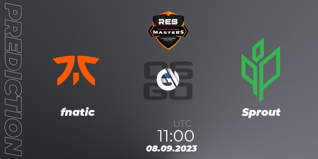 fnatic vs Sprout: Betting TIp, Match Prediction. 08.09.23. CS2 (CS:GO), RES Western European Masters: Fall 2023