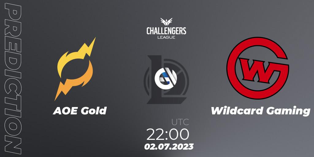 AOE Gold vs Wildcard Gaming: Betting TIp, Match Prediction. 02.07.2023 at 22:00. LoL, North American Challengers League 2023 Summer - Group Stage