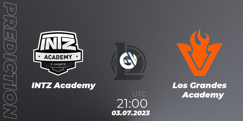 INTZ Academy vs Los Grandes Academy: Betting TIp, Match Prediction. 03.07.2023 at 21:00. LoL, CBLOL Academy Split 2 2023 - Group Stage