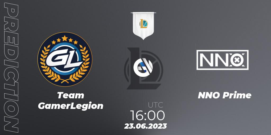 Team GamerLegion vs NNO Prime: Betting TIp, Match Prediction. 23.06.23. LoL, Prime League Summer 2023 - Group Stage