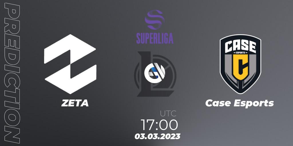 ZETA vs Case Esports: Betting TIp, Match Prediction. 03.03.2023 at 17:00. LoL, LVP Superliga 2nd Division Spring 2023 - Group Stage