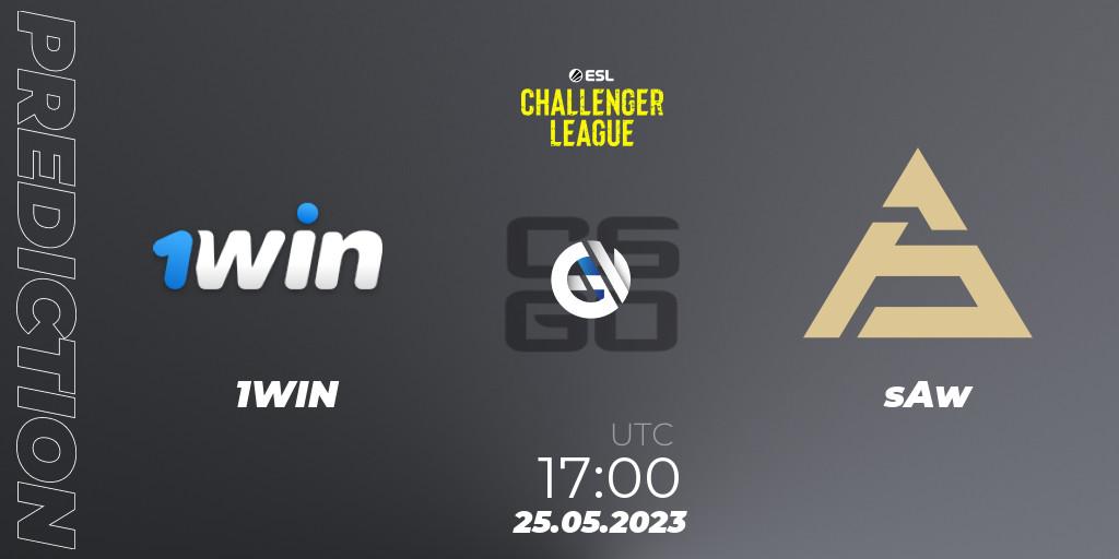 1WIN vs sAw: Betting TIp, Match Prediction. 25.05.2023 at 17:00. Counter-Strike (CS2), ESL Challenger League Season 45: Europe