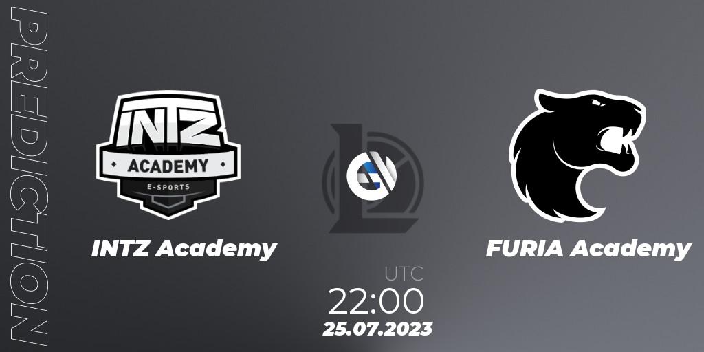 INTZ Academy vs FURIA Academy: Betting TIp, Match Prediction. 25.07.2023 at 22:00. LoL, CBLOL Academy Split 2 2023 - Group Stage