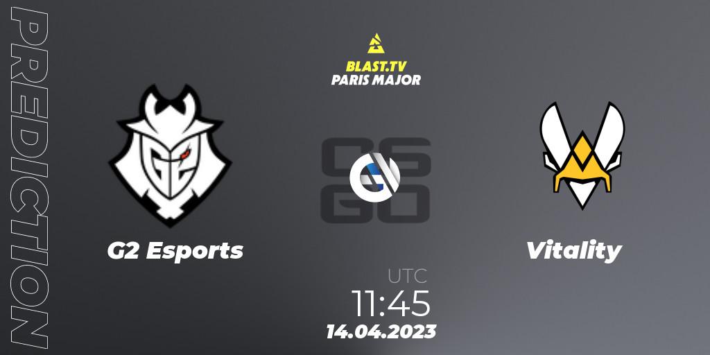 G2 Esports vs Vitality: Betting TIp, Match Prediction. 14.04.23. CS2 (CS:GO), BLAST.tv Paris Major 2023 Europe RMR B
