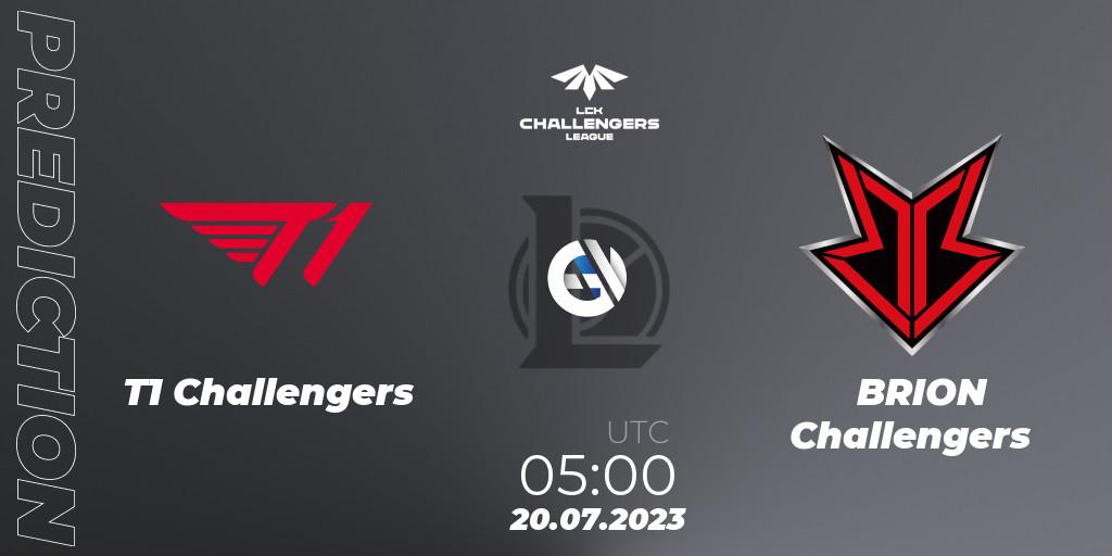 T1 Challengers vs BRION Challengers: Betting TIp, Match Prediction. 20.07.23. LoL, LCK Challengers League 2023 Summer - Group Stage