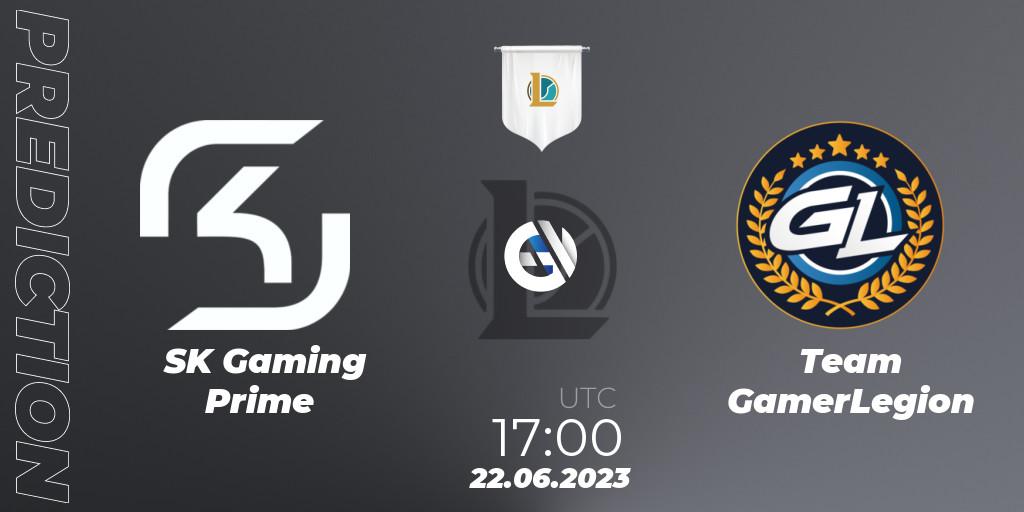 SK Gaming Prime vs Team GamerLegion: Betting TIp, Match Prediction. 22.06.23. LoL, Prime League Summer 2023 - Group Stage
