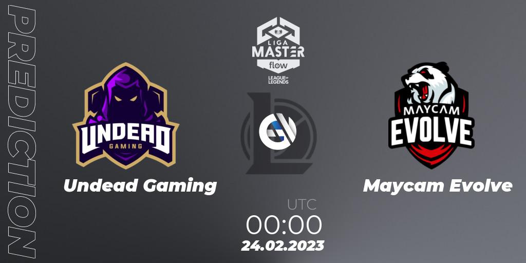 Undead Gaming vs Maycam Evolve: Betting TIp, Match Prediction. 24.02.23. LoL, Liga Master Opening 2023 - Group Stage