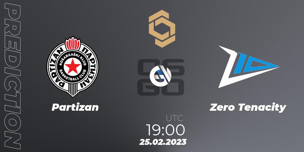 Partizan vs Zero Tenacity: Betting TIp, Match Prediction. 25.02.2023 at 19:20. Counter-Strike (CS2), CCT South Europe Series #3
