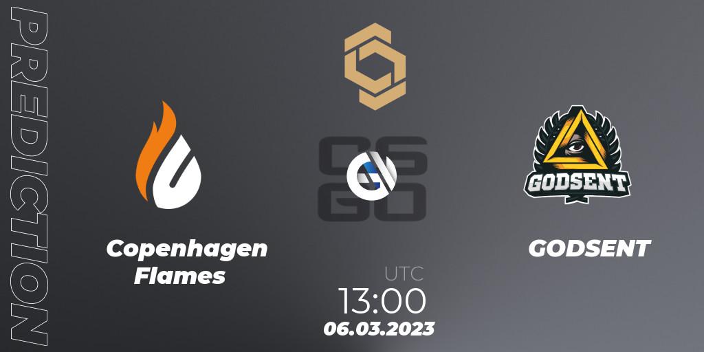 Copenhagen Flames vs GODSENT: Betting TIp, Match Prediction. 06.03.23. CS2 (CS:GO), CCT South Europe Series #3