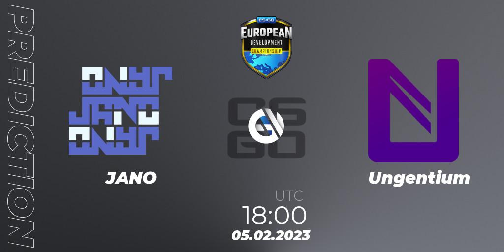 JANO vs Ungentium: Betting TIp, Match Prediction. 05.02.23. CS2 (CS:GO), European Development Championship 7 Closed Qualifier