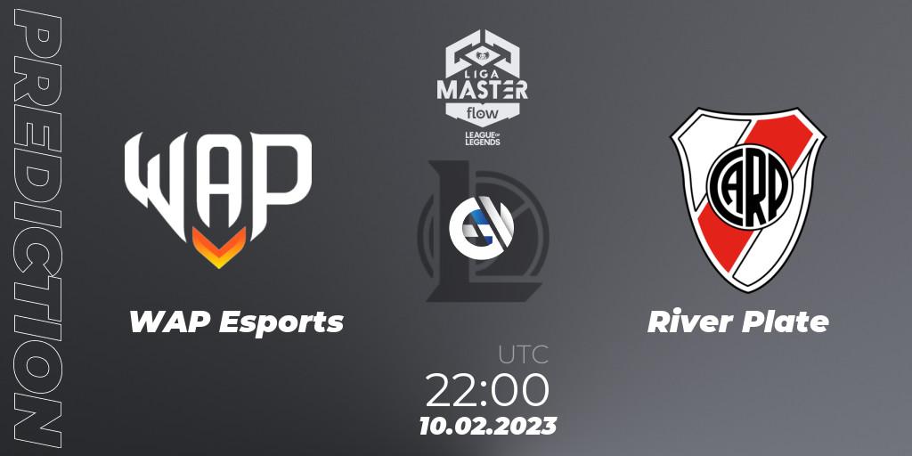 WAP Esports vs River Plate: Betting TIp, Match Prediction. 10.02.2023 at 22:00. LoL, Liga Master Opening 2023 - Group Stage