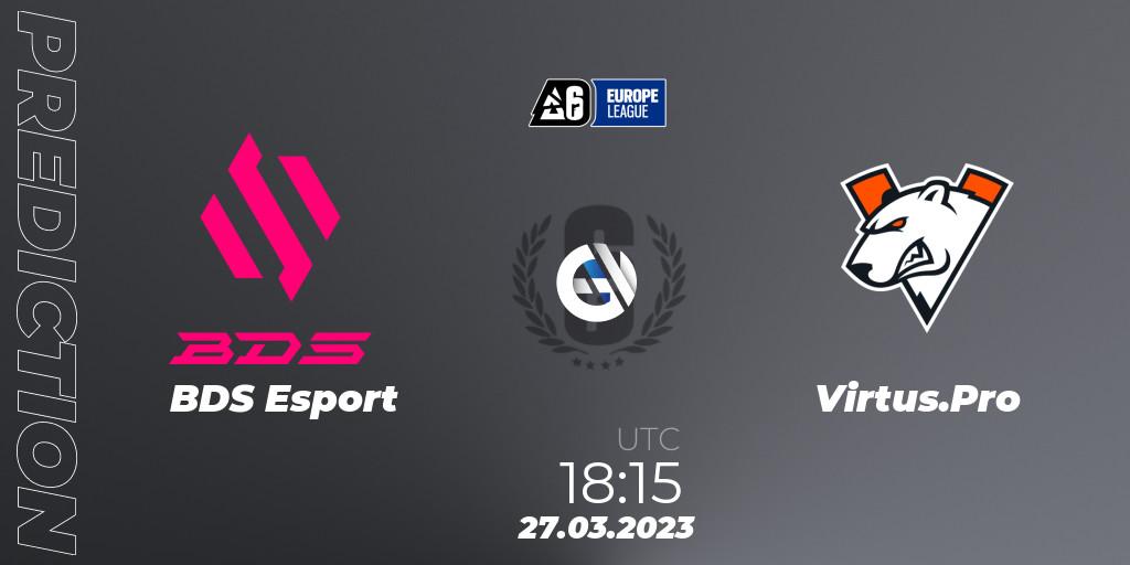 BDS Esport vs Virtus.Pro: Betting TIp, Match Prediction. 27.03.23. Rainbow Six, Europe League 2023 - Stage 1