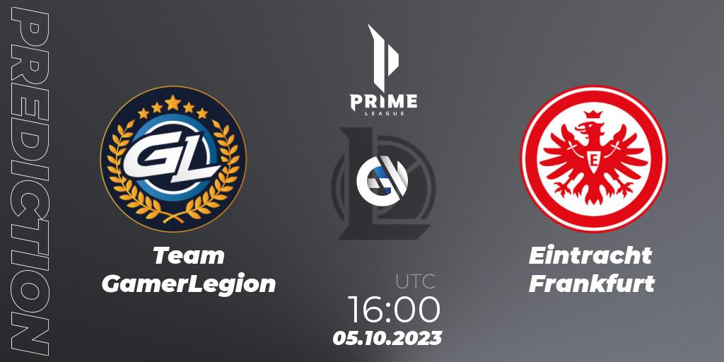 Team GamerLegion vs Eintracht Frankfurt: Betting TIp, Match Prediction. 05.10.23. LoL, Prime League Pokal 2023
