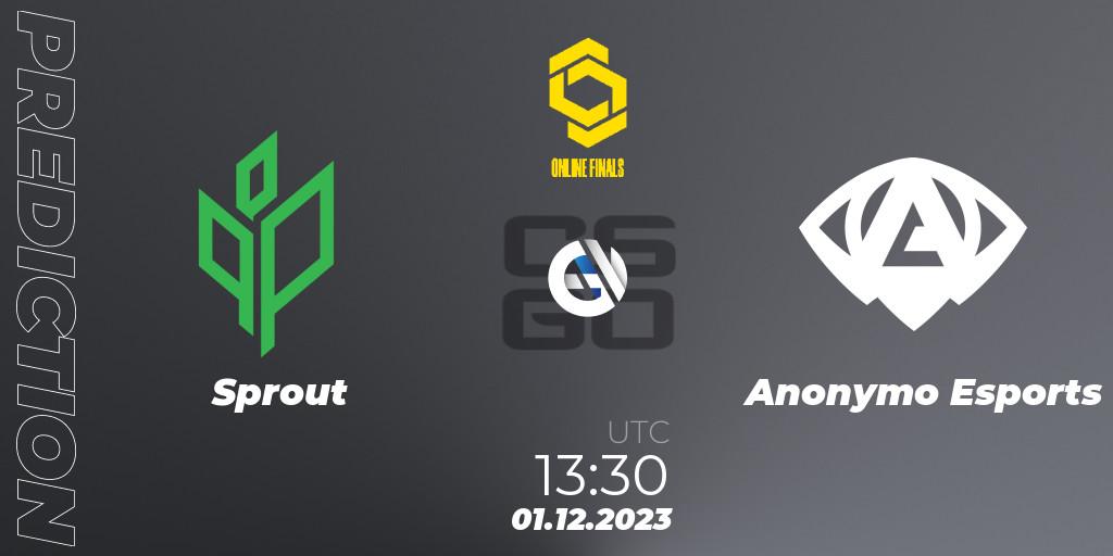 Sprout vs Anonymo Esports: Betting TIp, Match Prediction. 01.12.23. CS2 (CS:GO), CCT Online Finals #5