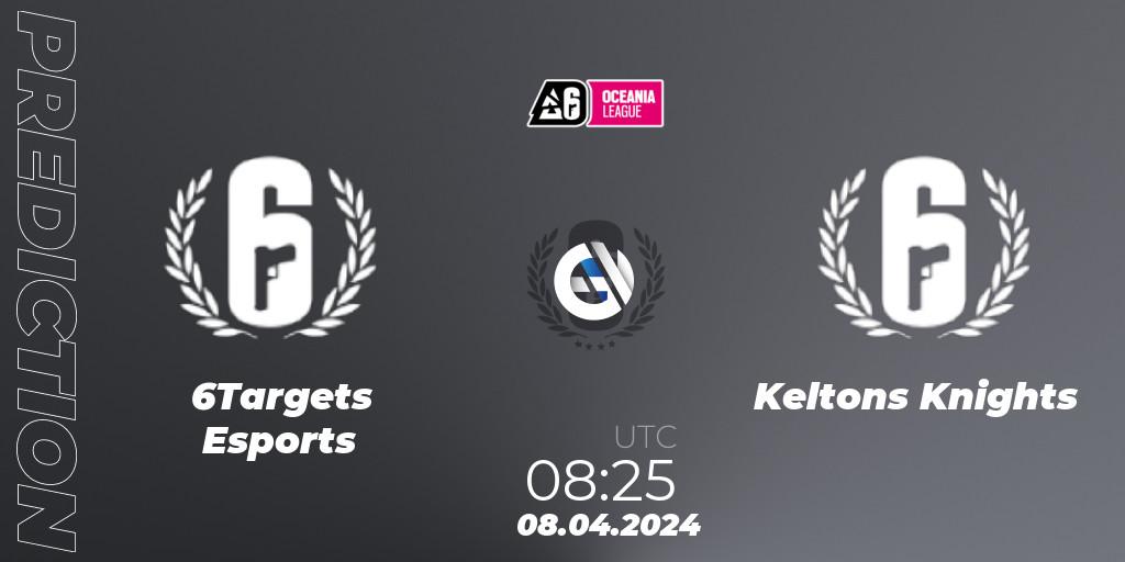 6Targets Esports vs Keltons Knights: Betting TIp, Match Prediction. 08.04.24. Rainbow Six, Oceania League 2024 - Stage 1