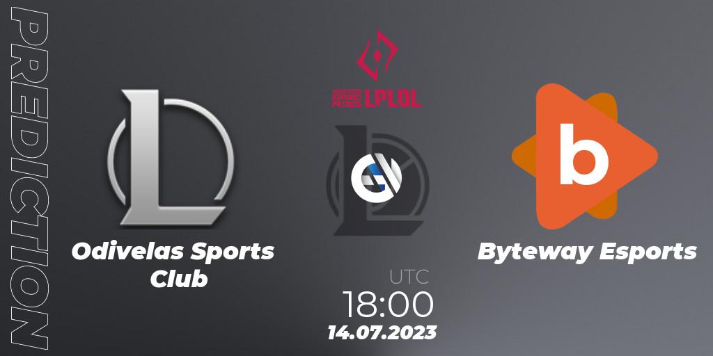 Odivelas Sports Club vs Byteway Esports: Betting TIp, Match Prediction. 14.07.2023 at 18:00. LoL, LPLOL Split 2 2023 - Group Stage