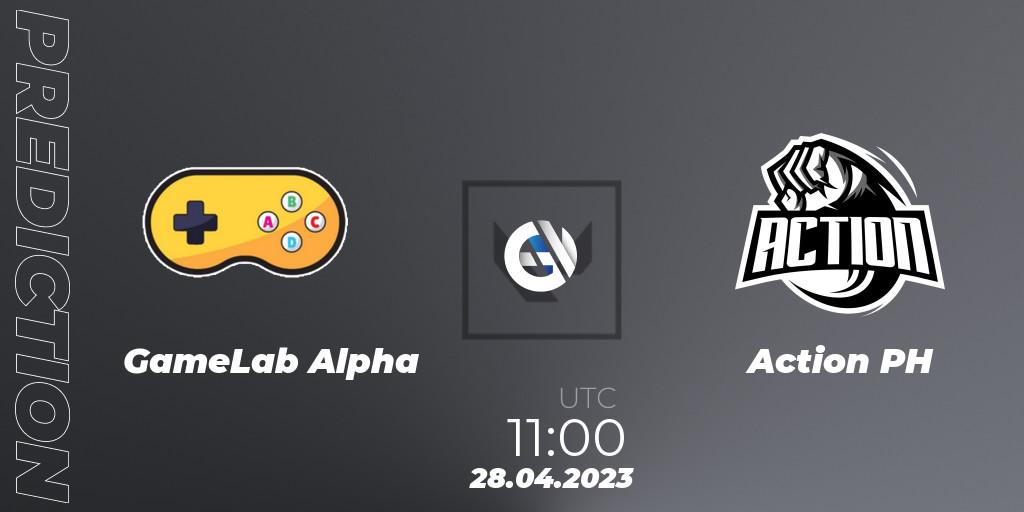 GameLab Alpha vs Action PH: Betting TIp, Match Prediction. 28.04.23. VALORANT, VALORANT Challengers 2023: Philippines Split 2 - Group stage