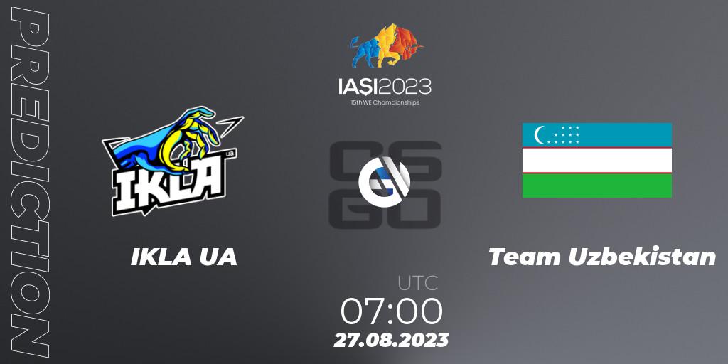 IKLA UA vs Team Uzbekistan: Betting TIp, Match Prediction. 27.08.23. CS2 (CS:GO), IESF World Esports Championship 2023