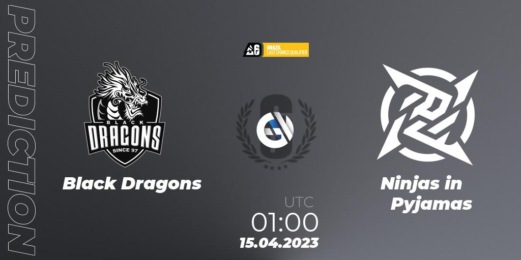 Black Dragons vs Ninjas in Pyjamas: Betting TIp, Match Prediction. 15.04.23. Rainbow Six, Brazil League 2023 - Stage 1 - Last Chance Qualifiers
