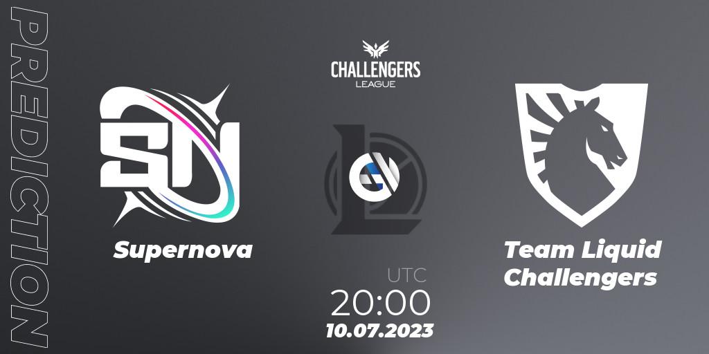 Supernova vs Team Liquid Challengers: Betting TIp, Match Prediction. 18.06.2023 at 20:00. LoL, North American Challengers League 2023 Summer - Group Stage