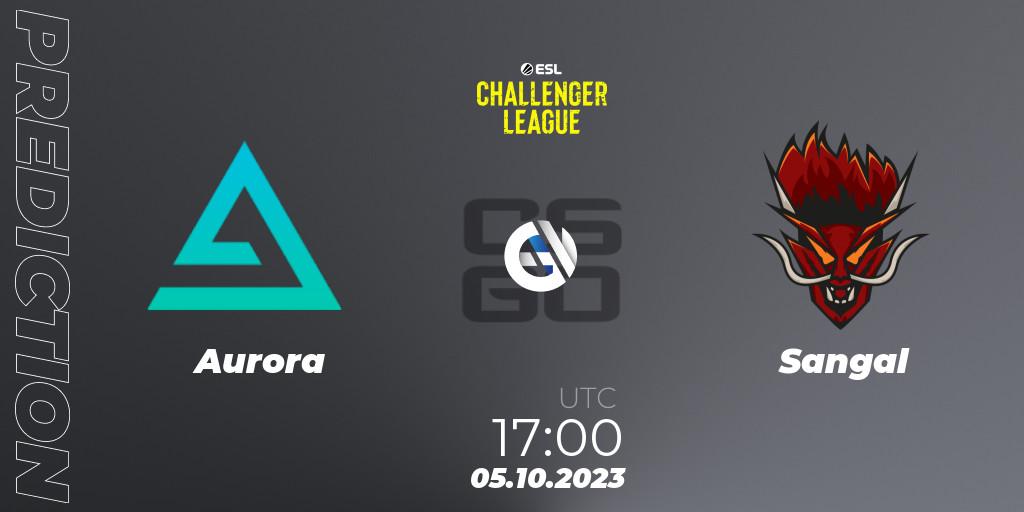 Aurora vs Sangal: Betting TIp, Match Prediction. 06.10.2023 at 17:00. Counter-Strike (CS2), ESL Challenger League Season 46: Europe