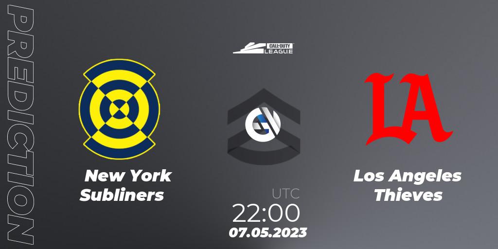 New York Subliners vs Los Angeles Thieves: Betting TIp, Match Prediction. 07.05.2023 at 22:00. Call of Duty, Call of Duty League 2023: Stage 5 Major Qualifiers