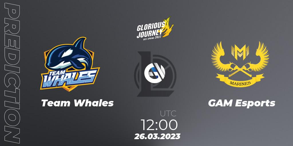 Team Whales vs GAM Esports: Betting TIp, Match Prediction. 26.03.23. LoL, VCS Spring 2023 - Group Stage