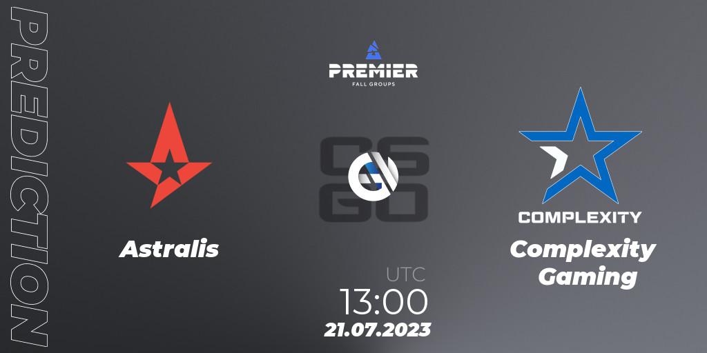 Astralis vs Complexity Gaming: Betting TIp, Match Prediction. 21.07.2023 at 13:00. Counter-Strike (CS2), BLAST Premier Fall Groups 2023