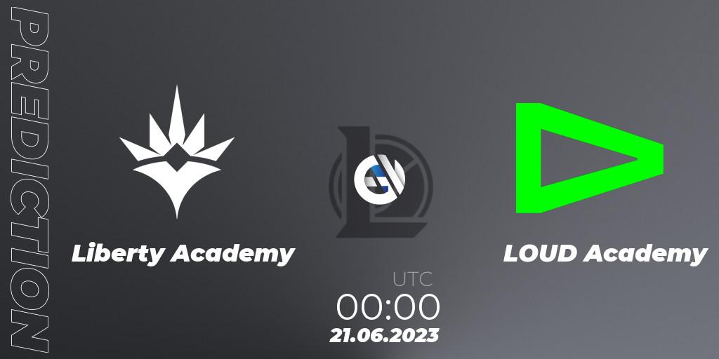 Liberty Academy vs LOUD Academy: Betting TIp, Match Prediction. 21.06.2023 at 00:00. LoL, CBLOL Academy Split 2 2023 - Group Stage