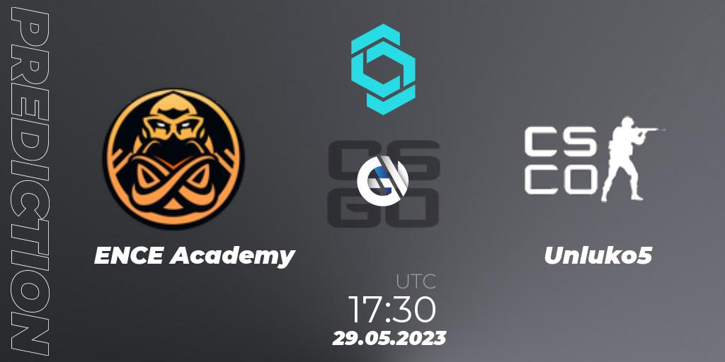 ENCE Academy vs Unluko5: Betting TIp, Match Prediction. 29.05.2023 at 18:15. Counter-Strike (CS2), CCT North Europe Series 5