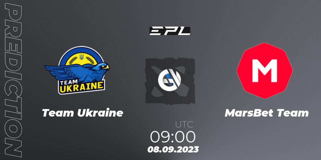 Team Ukraine vs MarsBet Team: Betting TIp, Match Prediction. 08.09.23. Dota 2, European Pro League Season 12
