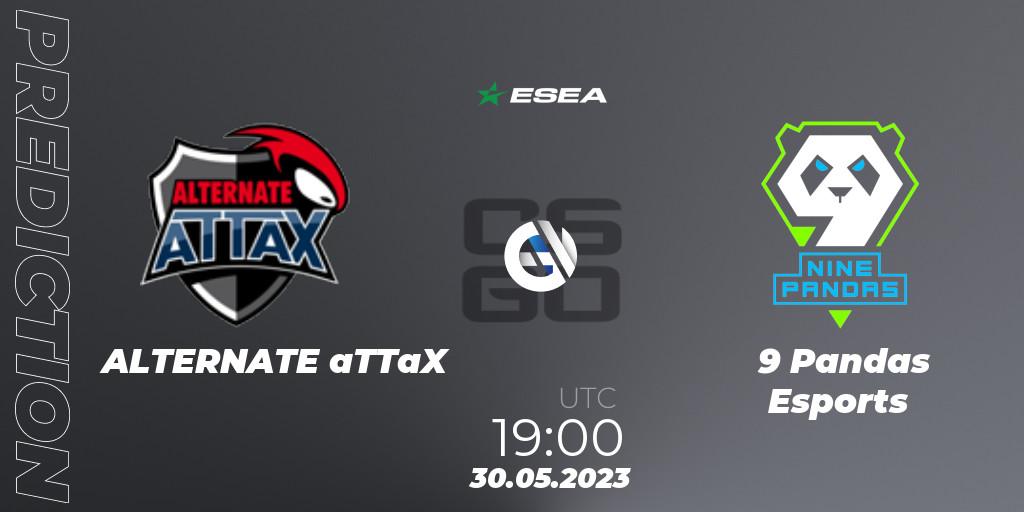 ALTERNATE aTTaX vs 9 Pandas Esports: Betting TIp, Match Prediction. 30.05.2023 at 19:00. Counter-Strike (CS2), ESEA Advanced Season 45 Europe