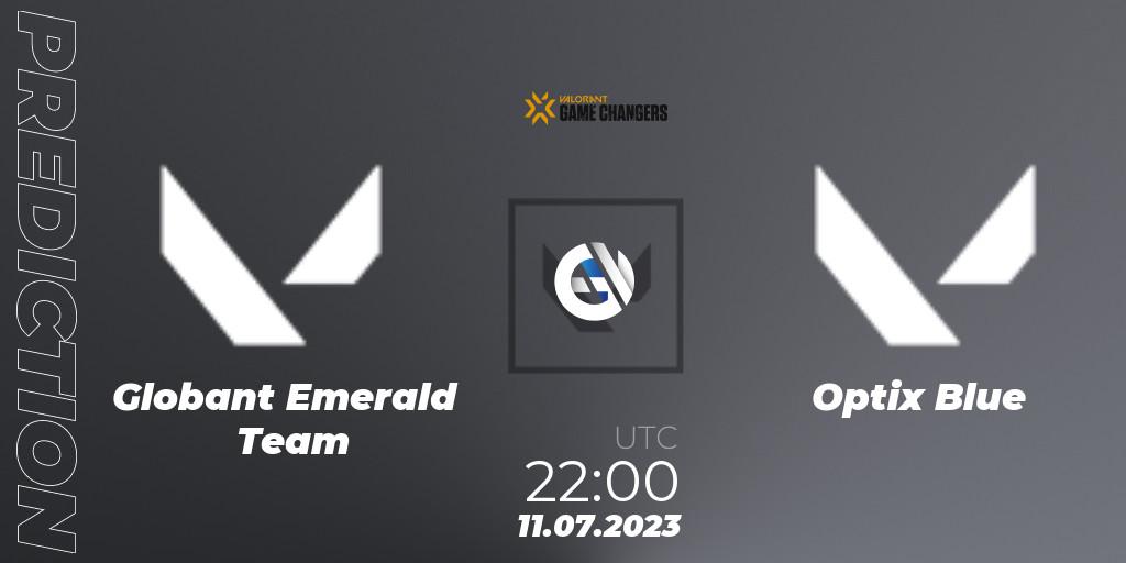 Globant Emerald Team vs Optix Blue: Betting TIp, Match Prediction. 11.07.2023 at 22:00. VALORANT, VCT 2023: Game Changers Latin America South