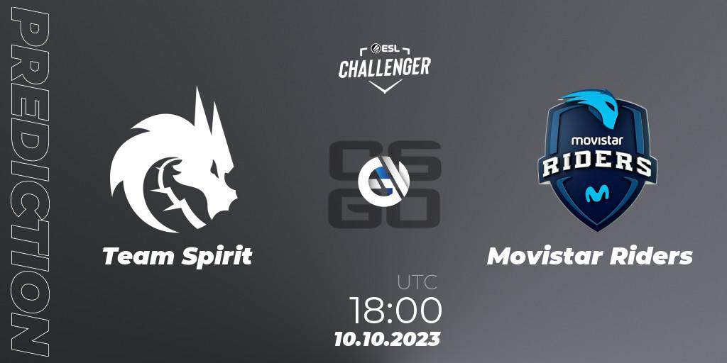 Team Spirit vs Movistar Riders: Betting TIp, Match Prediction. 10.10.23. CS2 (CS:GO), ESL Challenger at DreamHack Winter 2023: European Qualifier