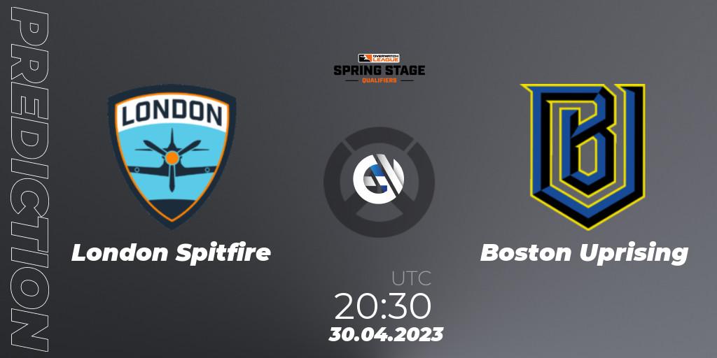 London Spitfire vs Boston Uprising: Betting TIp, Match Prediction. 30.04.23. Overwatch, OWL Stage Qualifiers Spring 2023 West