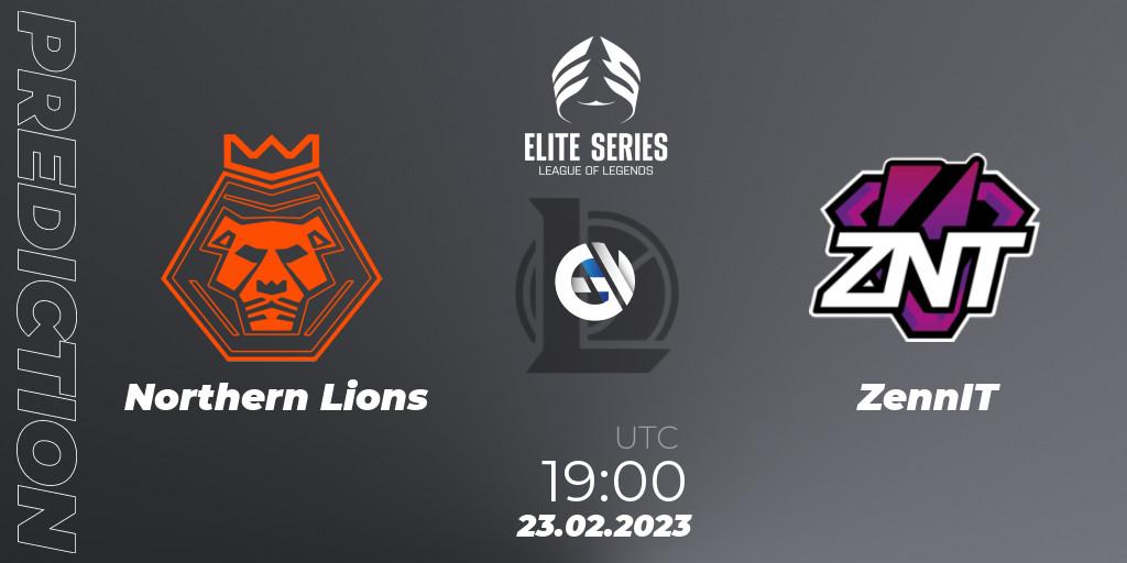 Northern Lions vs ZennIT: Betting TIp, Match Prediction. 23.02.2023 at 19:00. LoL, Elite Series Spring 2023 - Group Stage