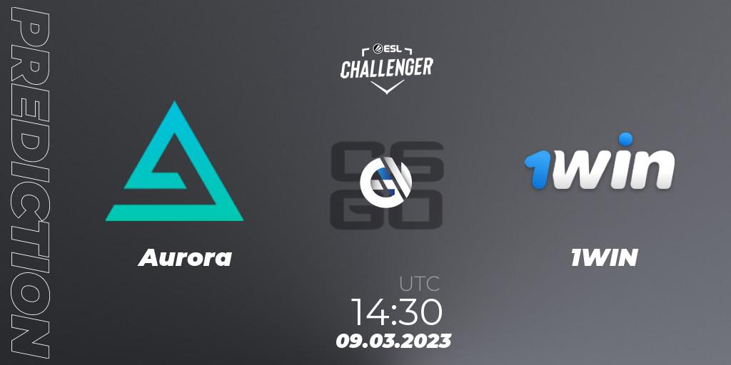 Aurora vs 1WIN: Betting TIp, Match Prediction. 09.03.2023 at 14:30. Counter-Strike (CS2), ESL Challenger Melbourne 2023 Europe Closed Qualifier
