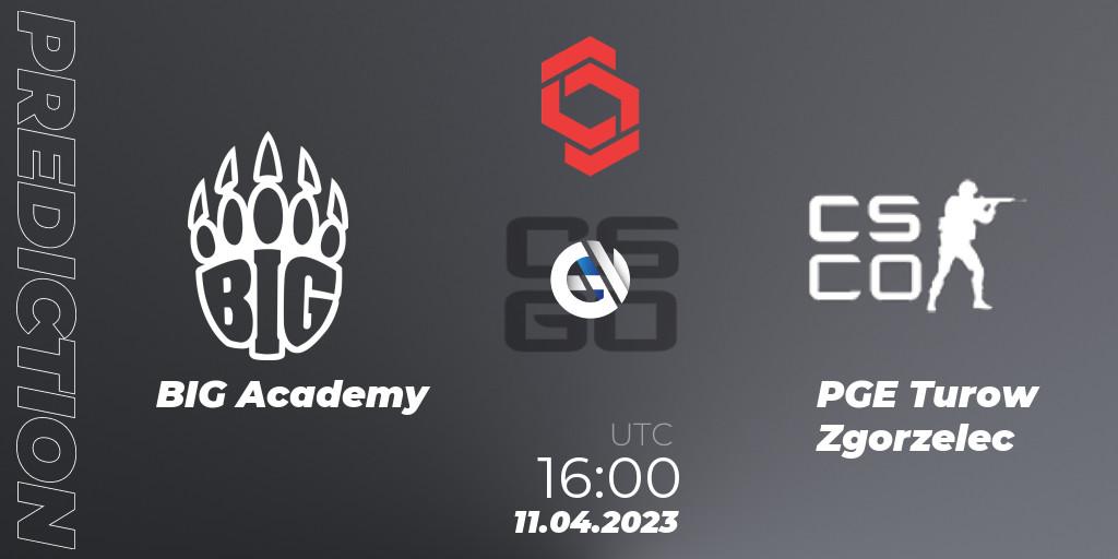 BIG Academy vs PGE Turow Zgorzelec: Betting TIp, Match Prediction. 11.04.2023 at 16:00. Counter-Strike (CS2), CCT Central Europe Series #6: Closed Qualifier