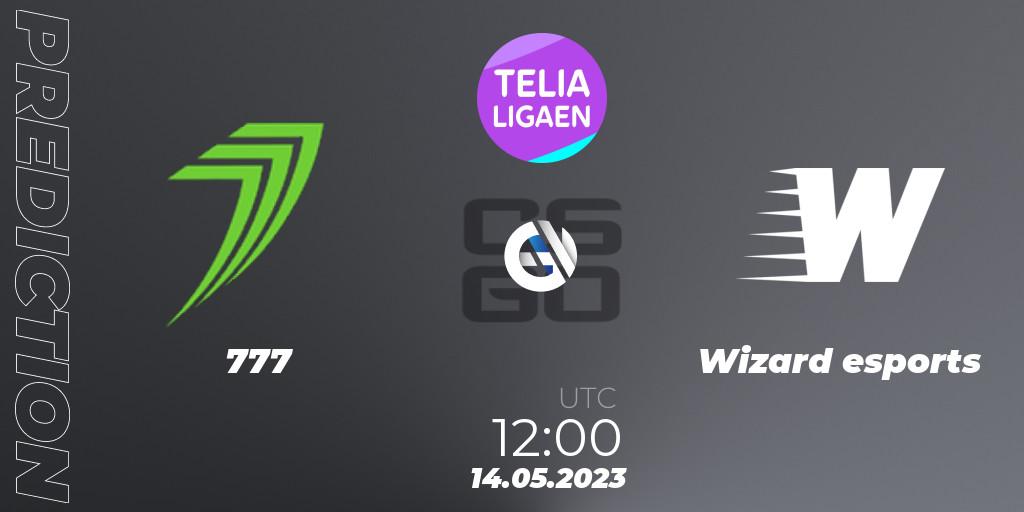777 vs Wizard esports: Betting TIp, Match Prediction. 14.05.2023 at 12:15. Counter-Strike (CS2), Telialigaen Spring 2023