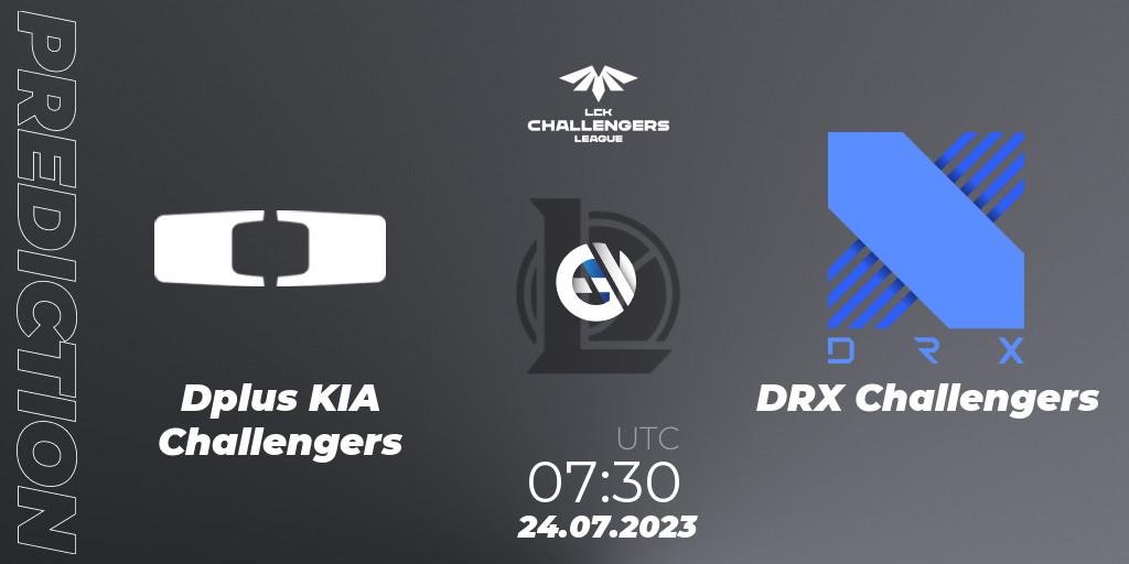 Dplus KIA Challengers vs DRX Challengers: Betting TIp, Match Prediction. 24.07.2023 at 08:10. LoL, LCK Challengers League 2023 Summer - Group Stage