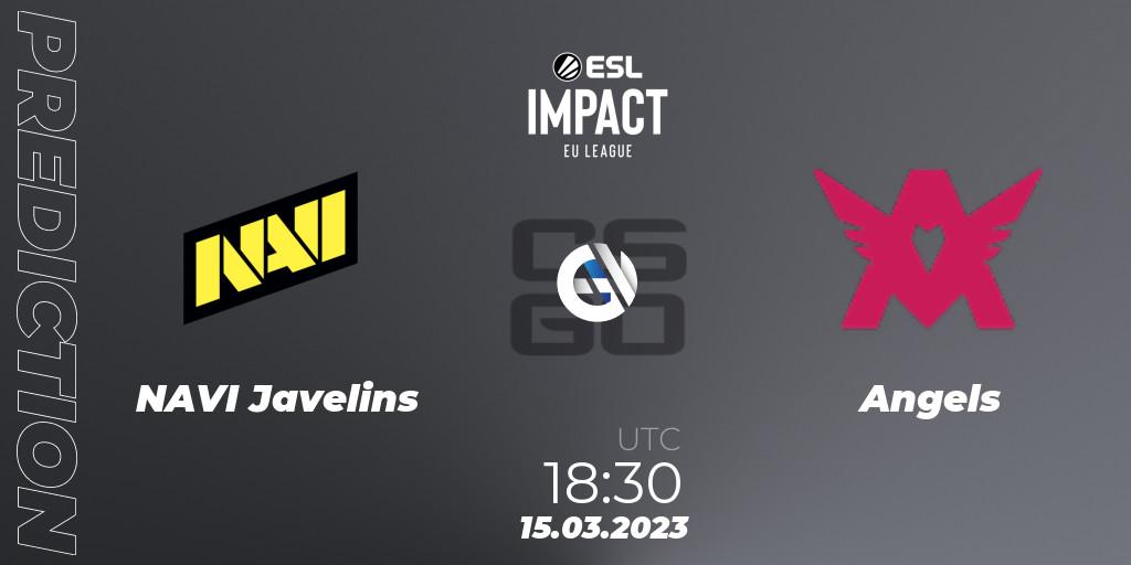 NAVI Javelins vs Angels: Betting TIp, Match Prediction. 15.03.23. CS2 (CS:GO), ESL Impact League Season 3: European Division