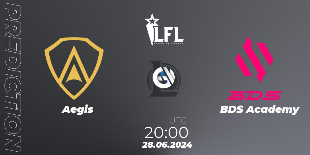 Aegis vs BDS Academy: Betting TIp, Match Prediction. 28.06.2024 at 20:00. LoL, LFL Summer 2024