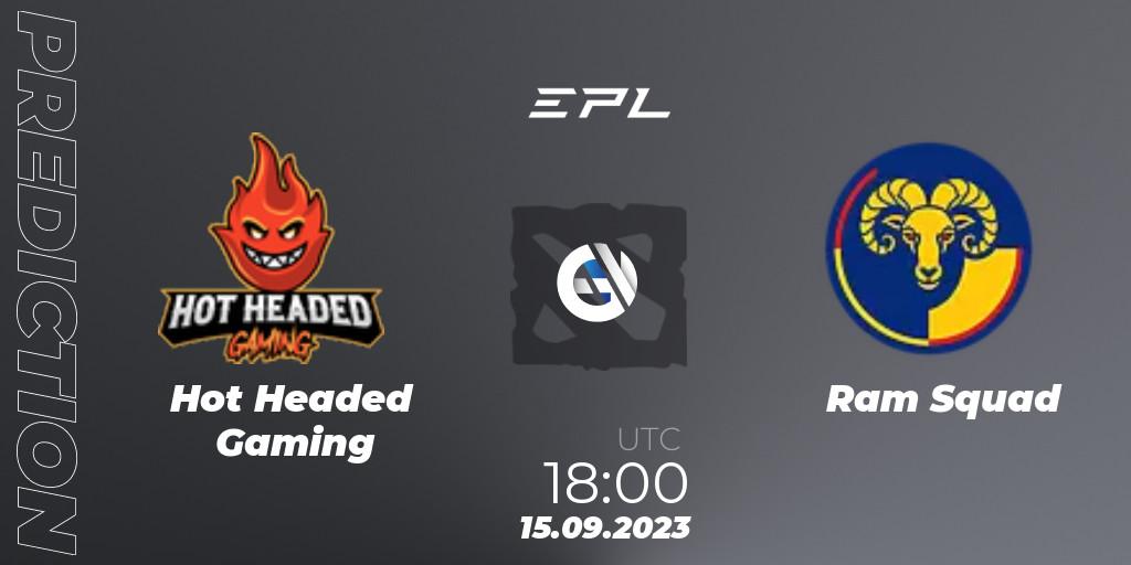 Hot Headed Gaming vs Ram Squad: Betting TIp, Match Prediction. 15.09.23. Dota 2, European Pro League Season 12